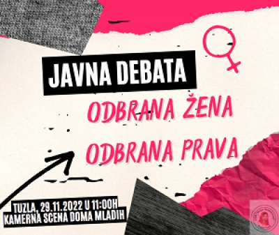 Javna debata "Odbrana žena odbrana prava"